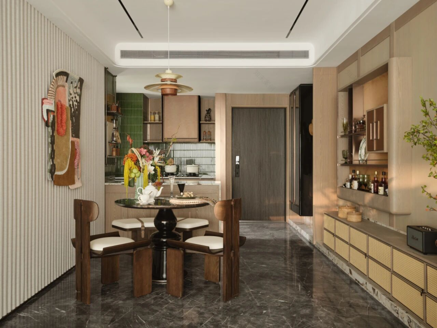 湖北107m²福星惠誉铂雅府丨中国武汉丨深圳共向设计(室内),深圳共向美学(软装)-22