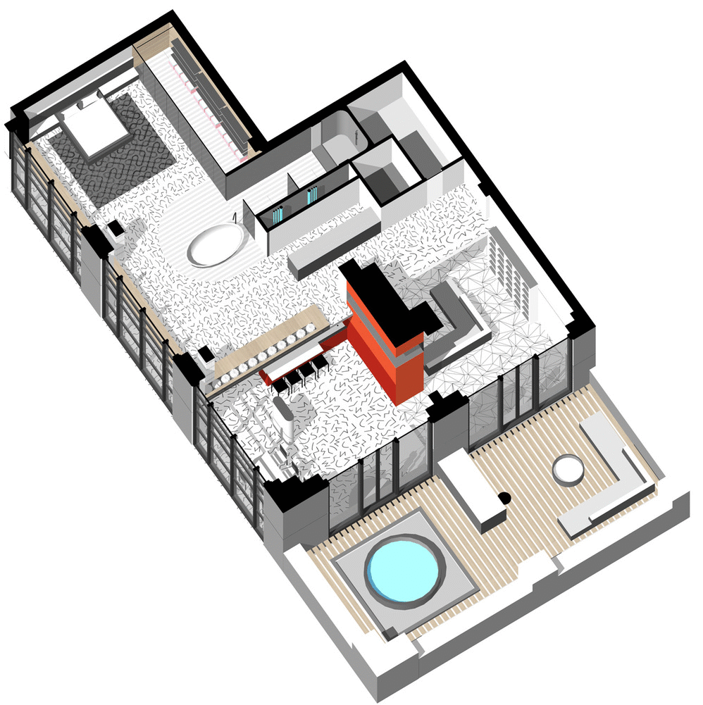 Пентхаус на Белорусской(白俄罗斯大街顶层公寓)丨俄罗斯莫斯科丨Megabudka(建筑事务所)-16