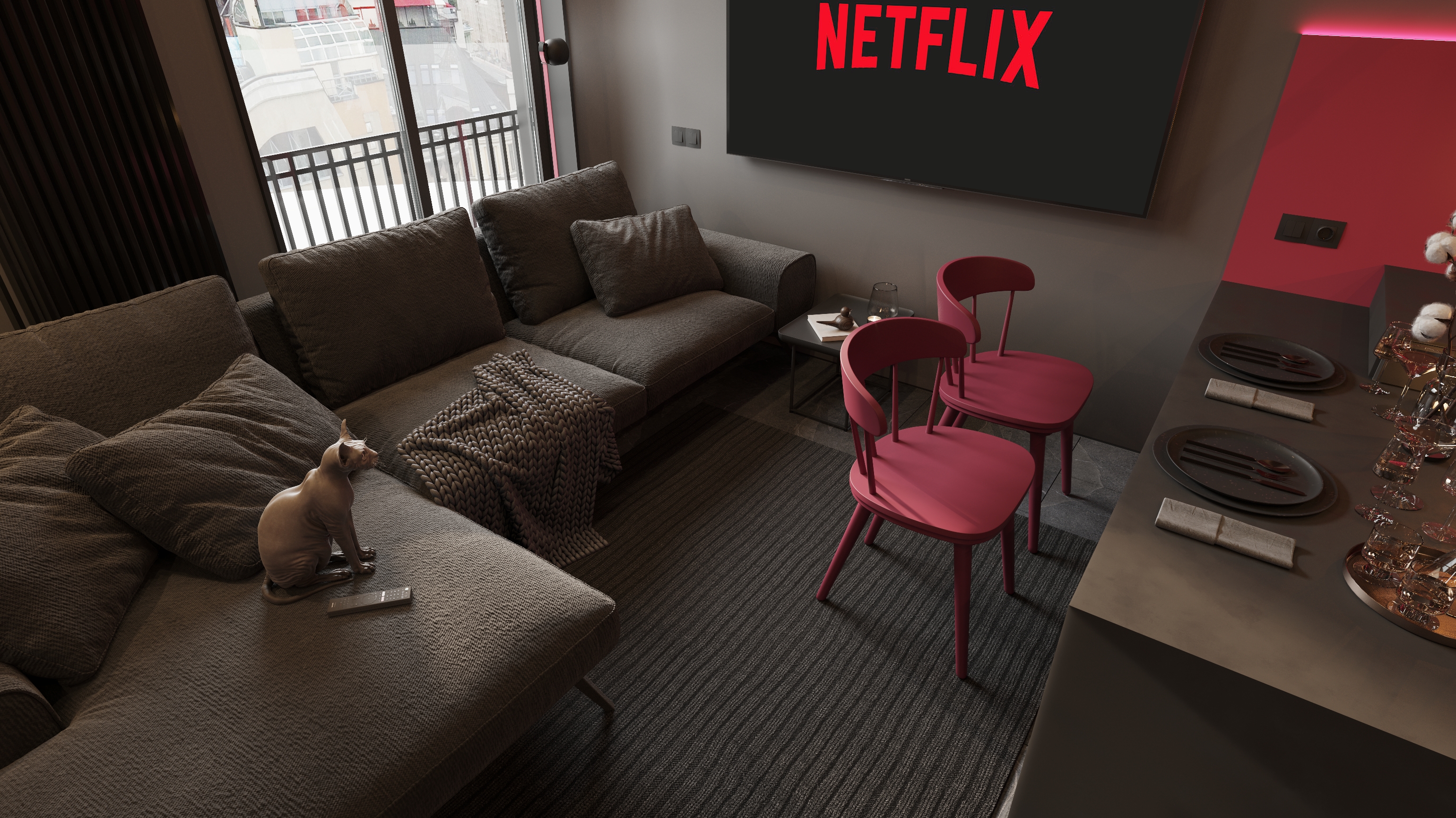 Apartment project RC One House 48. 30 m² #Squid Game-4