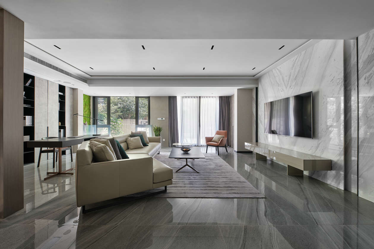 杭州杭公馆 | 灰色调开放式设计,兼顾功能与观景-8