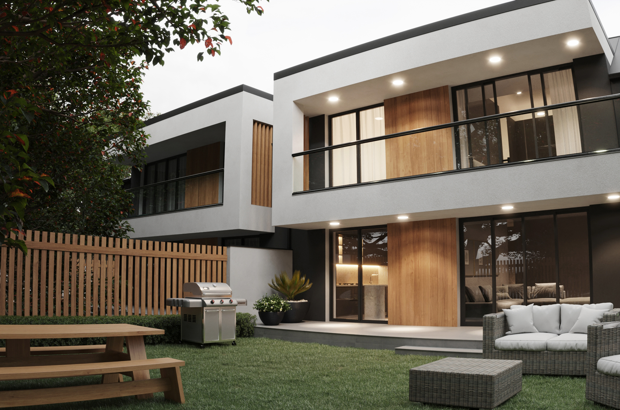 计算机生成图像 半独立式住宅-5