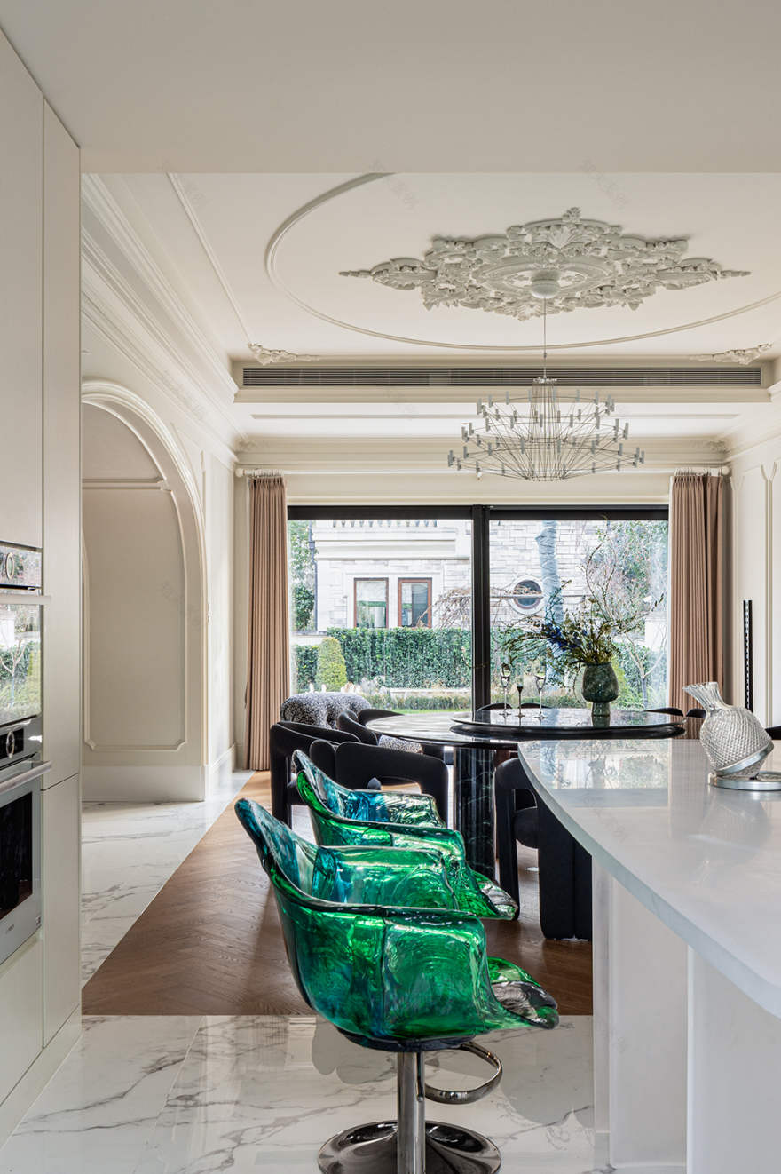 800㎡法式大宅:优雅与艺术共生丨中国浙江丨力设计机构-22