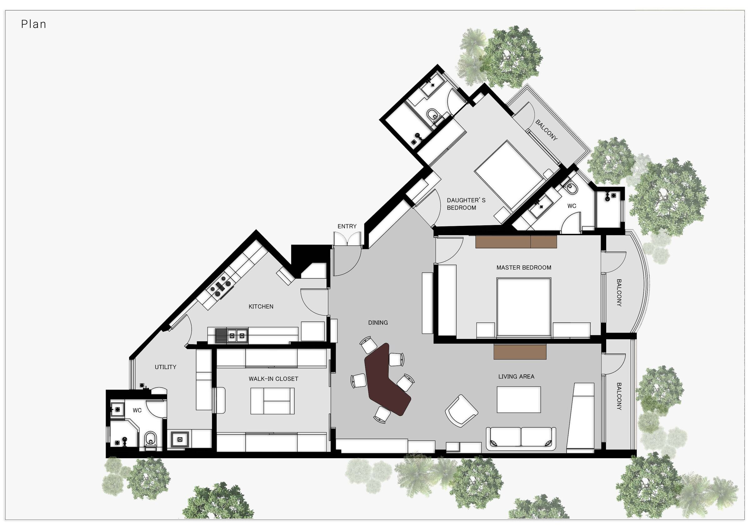 印度德里 TreeTops 公寓丨The Works Interiors-23