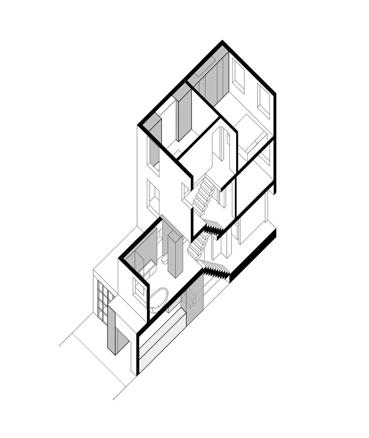 伦敦 Stoke Newington 区的焦黑木质空间丨英国伦敦丨William Tozer Associates-13