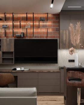 Flat interior with VR