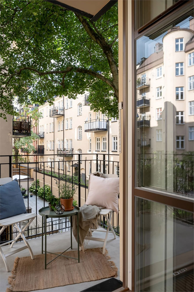 斯德哥尔摩白色砖墙公寓,混搭风格魅力十足-13