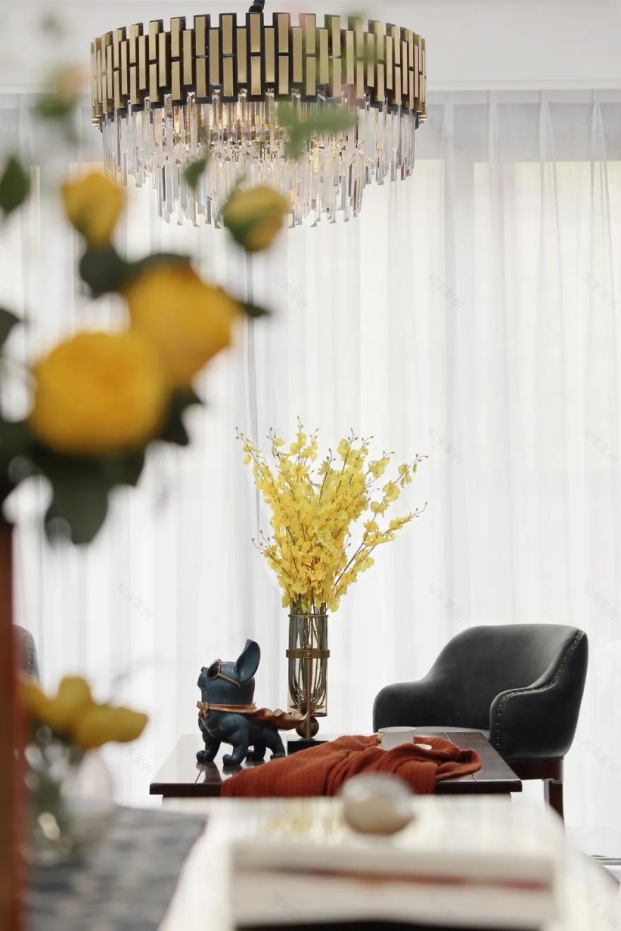 鹭岛荣府 220㎡现代美式轻奢家,温馨实用又充满艺术气息-1