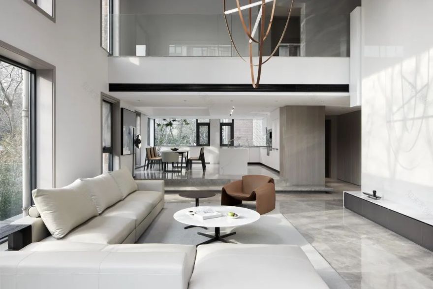 洛阳“纳景之屋” · 现代简约与自然互动的三层私宅设计丨中国洛阳丨凡本空间设计事务所-14