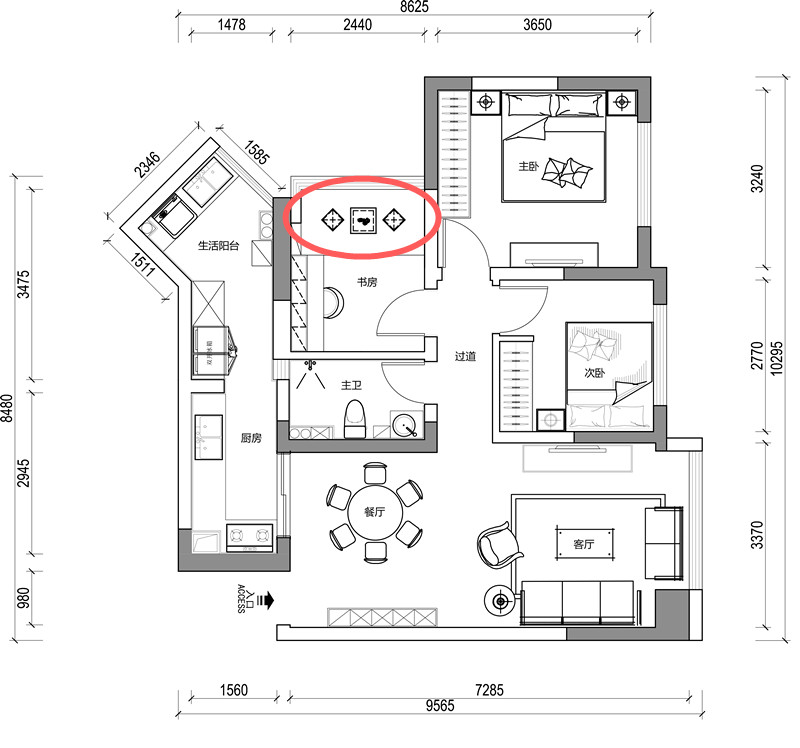 润扬·双铁广场简美风家居-8