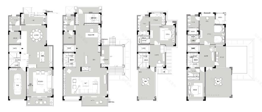 400㎡现代风别墅 阿鹤设计-23