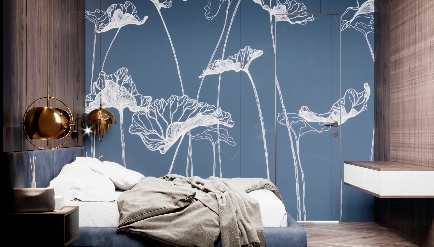 橘色+蓝色 如梦般恬静，享受静谧时光-26