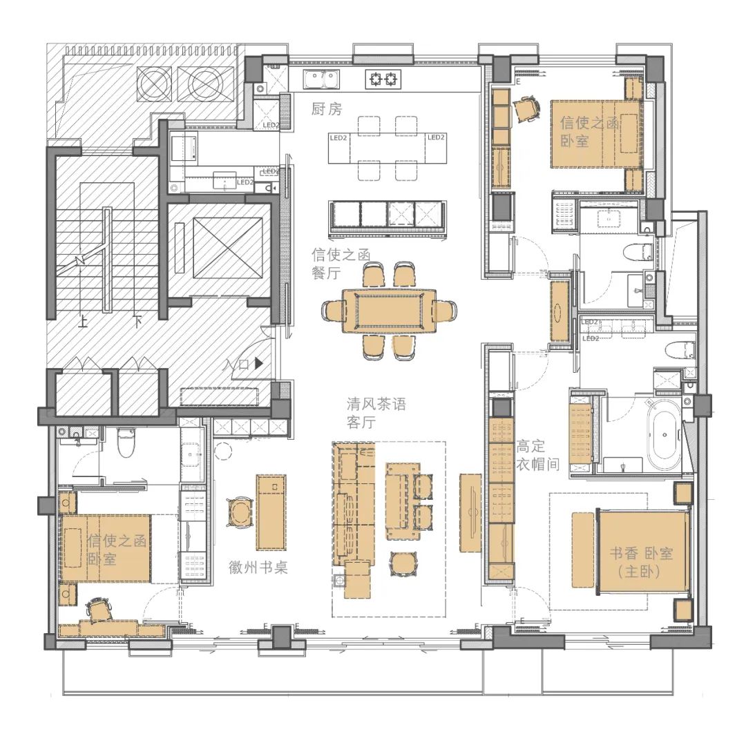 半木 BANMOO 打造 150㎡都市平层共享空间-12