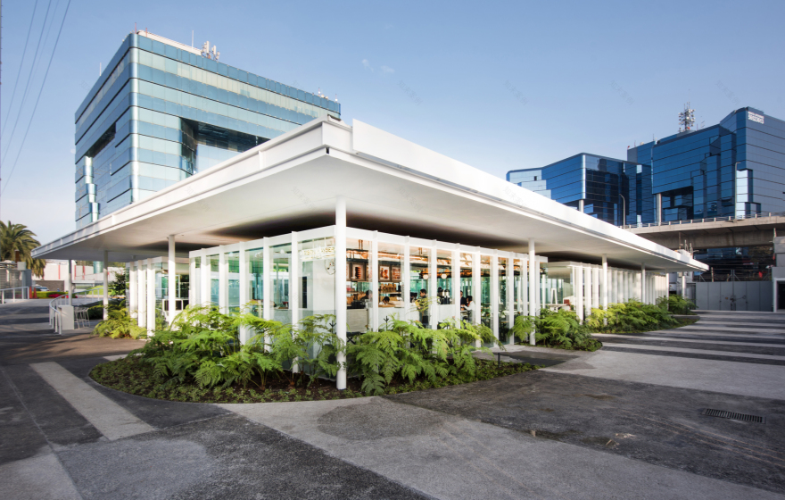 Azteca Pavilion Dining Room + Market / a|911-11