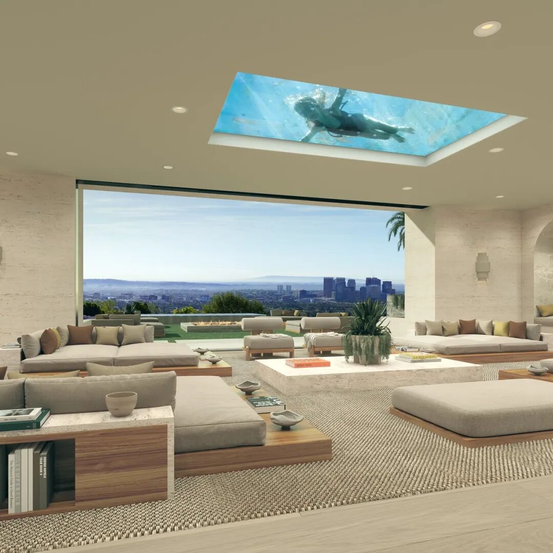 5300万美金梦幻宅邸！比佛利山庄OPAL首曝：悬浮泳池客厅颠覆豪宅认知-16