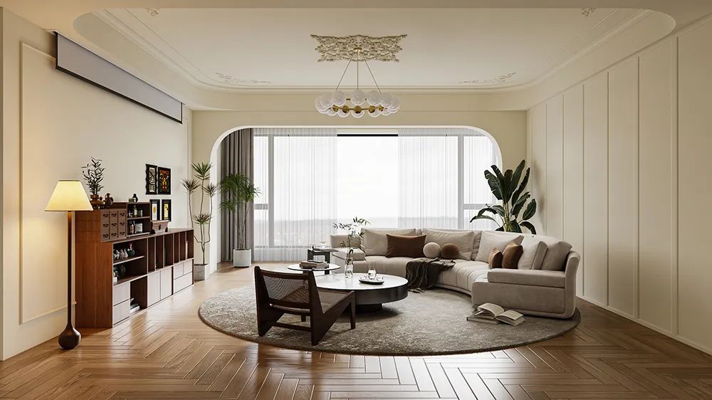 潞鼎庄园138㎡中古风案例 | 复古与现代的完美融合-9