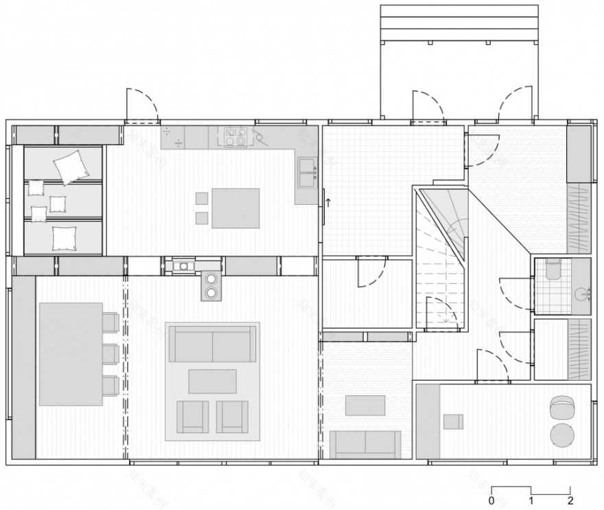 奥斯陆黑色砖墙分离白色房子室内设计丨挪威丨Austigard Arkitektur-32