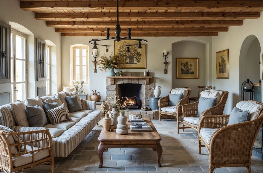法式乡村客厅设计-19
