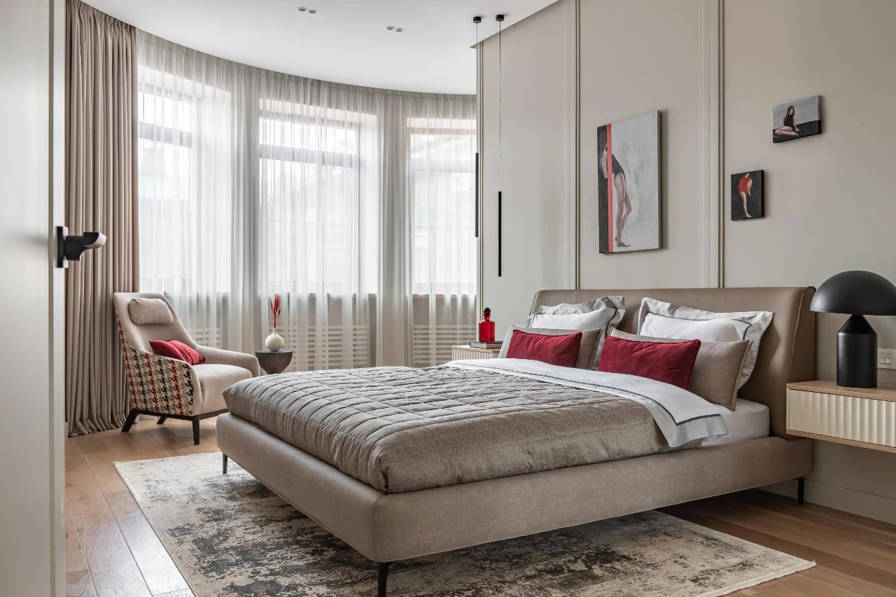 160㎡明亮温馨五人居设计-9