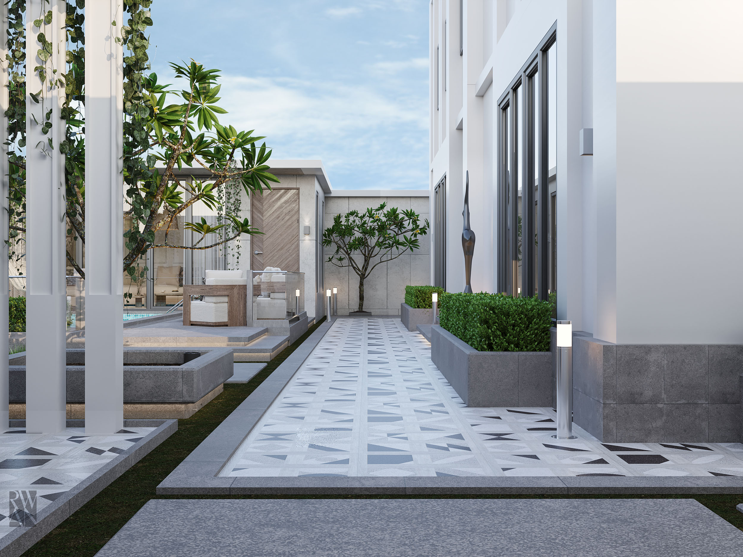 花园和泳池丨Rwan Ramadan-10