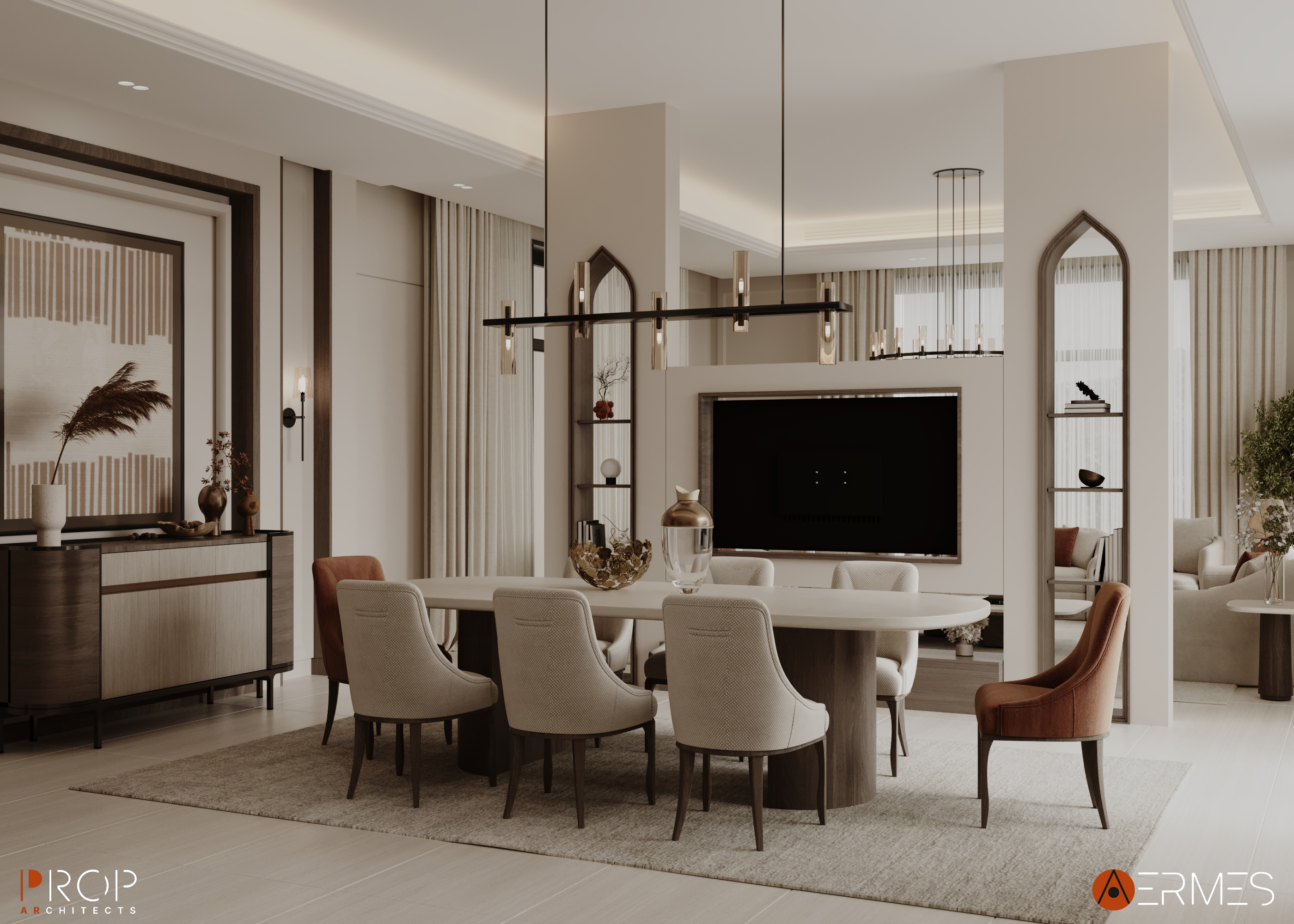 新古典主义室内设计风格丨沙特阿拉伯丨PROP & AERMES ARCHITECTS-13