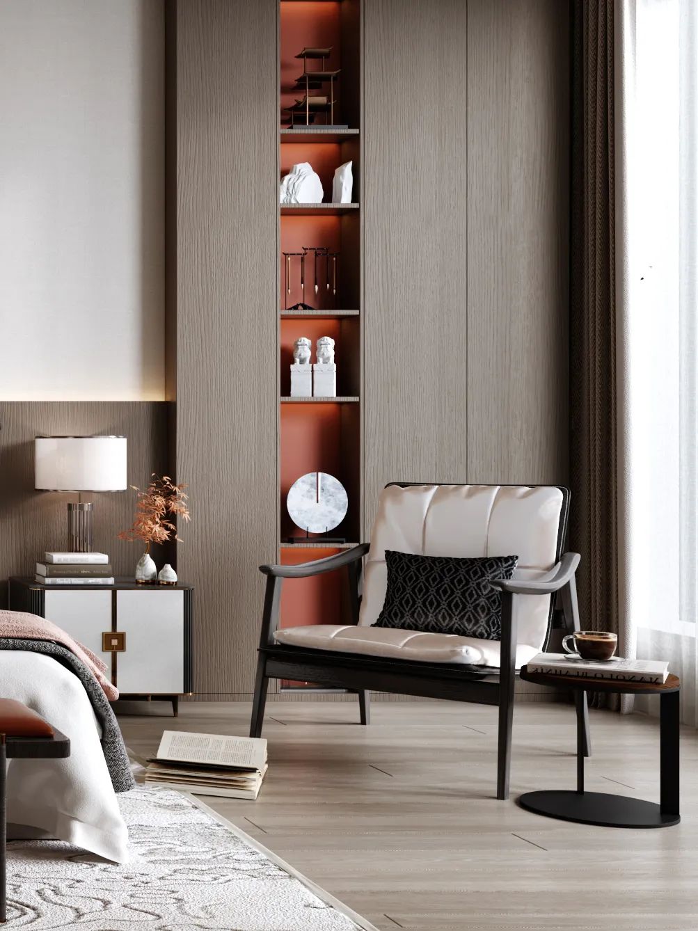 湖南浏阳长兴城 500㎡新中式叠墅丨中国湖南丨纵向·空间设计-21