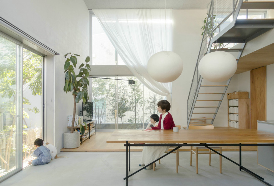东京 34 坪日光独栋亲子宅,自然清新日系 Loft 风格-9