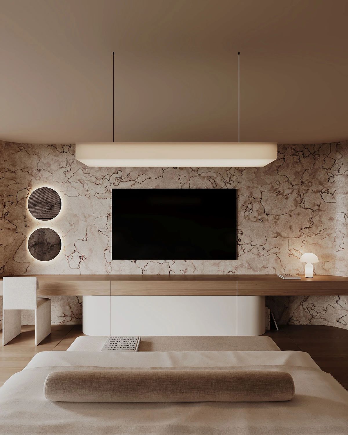 现代原木系奶油风的住宅丨中国-26