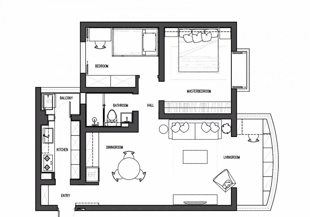 《彤言无忌》| 平层 | 北方有人家,爆改二手中古屋-5