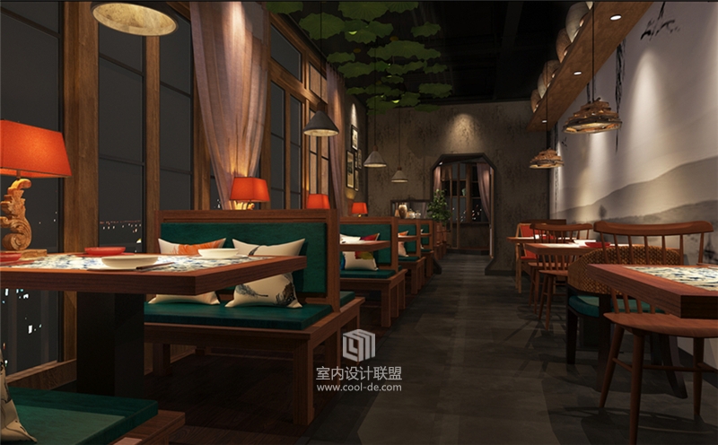 杭州品尚设计-西宁绿茶餐厅设计-17