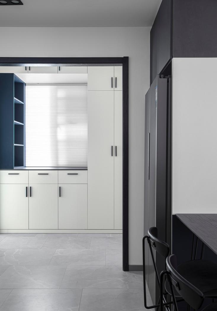 蔚木未来室内建筑设计丨平层丨沉 浸 | 暮色邃蓝-31