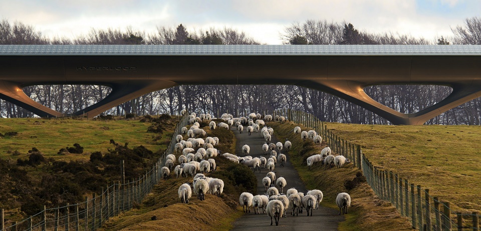 未来交通的绿色革新 · Hyperloop 的可持续通行隧道及车站系统-11
