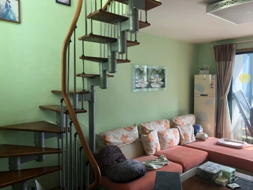 蓝白色调打造温馨美式风,70 平小宅变身多功能空间-26