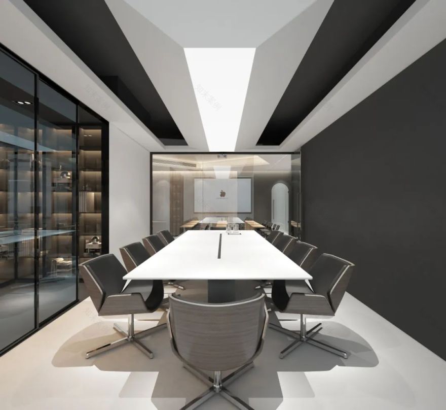 白盒纸办公空间 | 冷色艺术的办公设计-20