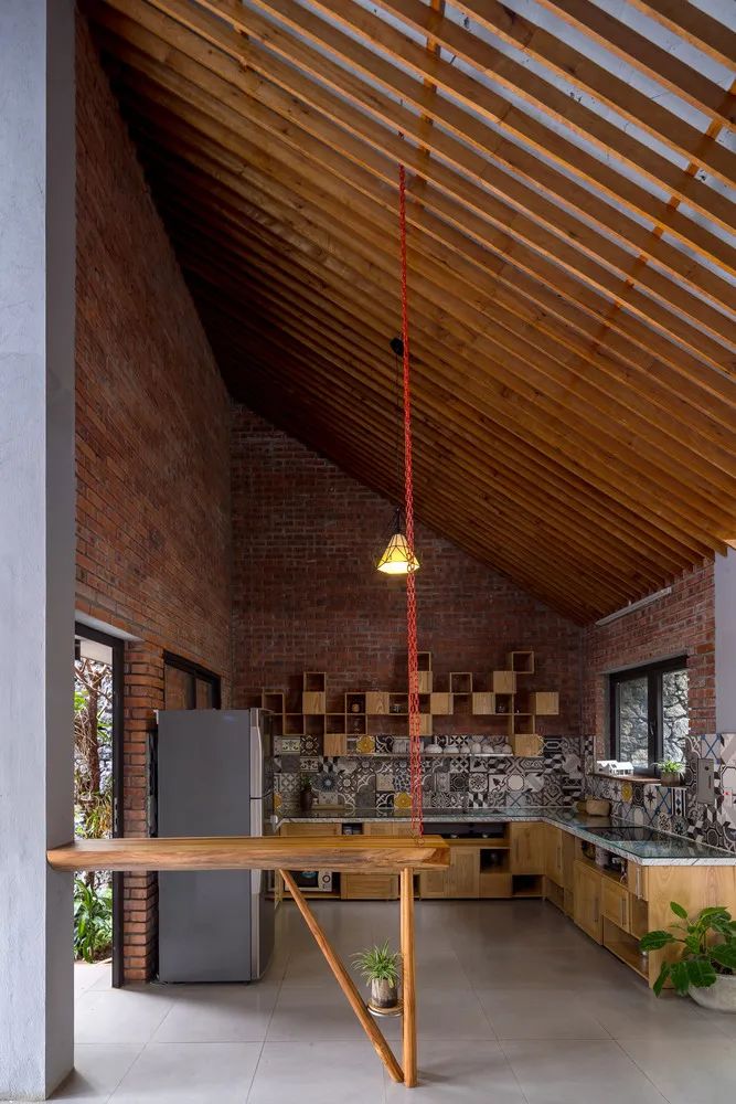 乡村自建 180m²红砖屋-27