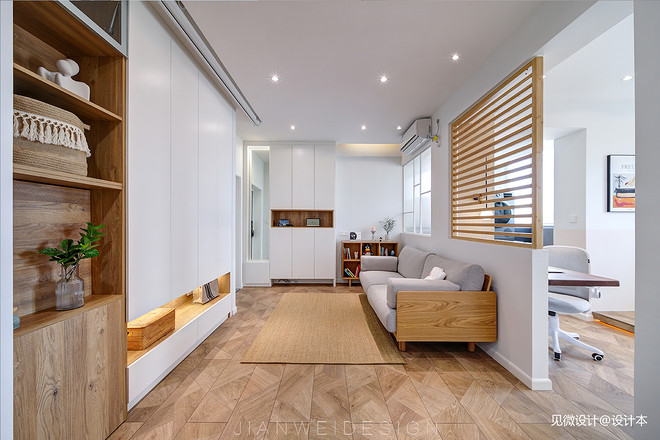 30万元二居59平米装修案例_效果图 - 恰到好处的精致，猪猪女孩的理想家 - 设计本-25