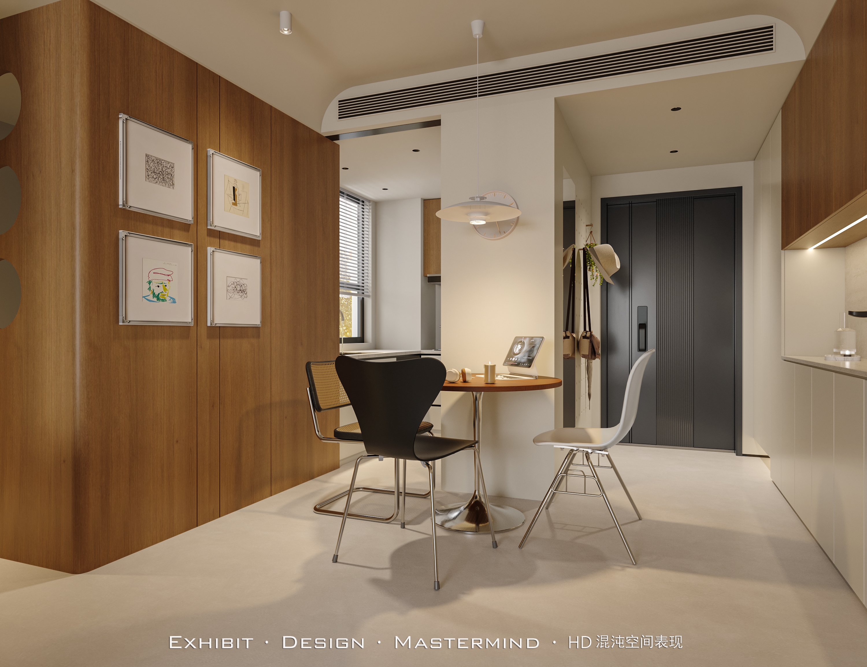 现代 极简风 客餐厅 X 混沌空间效果表现-8