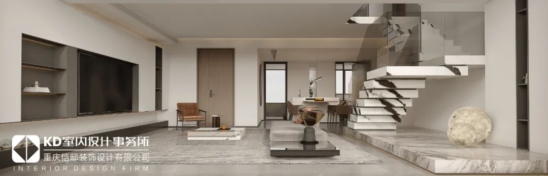 重庆星瀚雅府现代极简风设计丨中国重庆丨KD 室内设计事务所-21