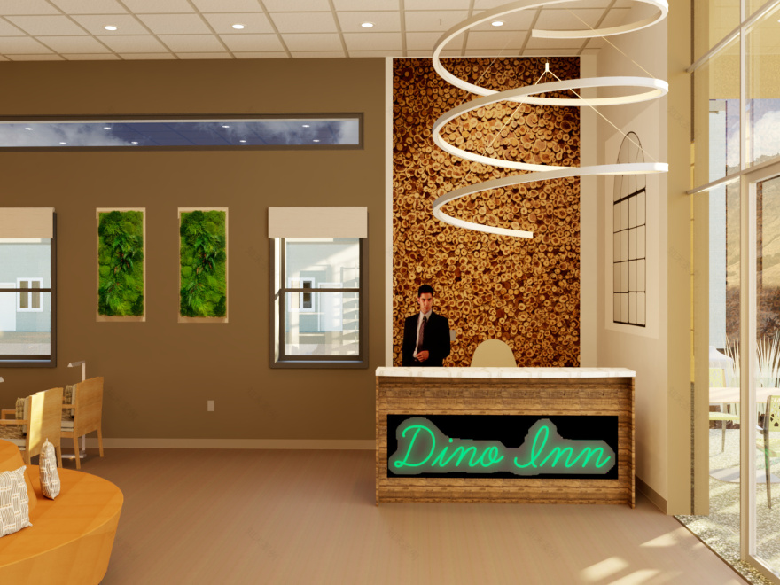 Dino Inn(恐龙旅馆重新设计项目)丨美国犹他-4