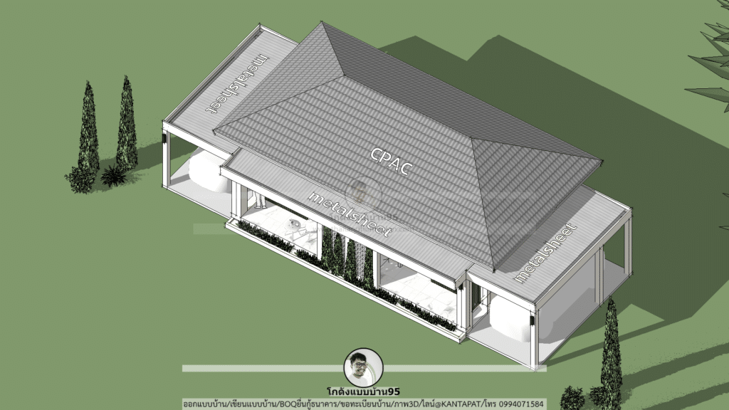 度假村 P  2291 设计方案丨KODANG BAAB BAAN（仓库式房屋）-43