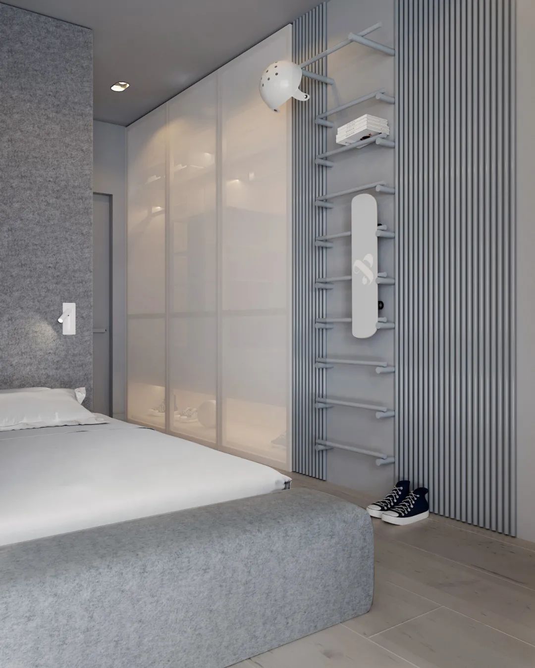 现代简约灰调空间设计-23