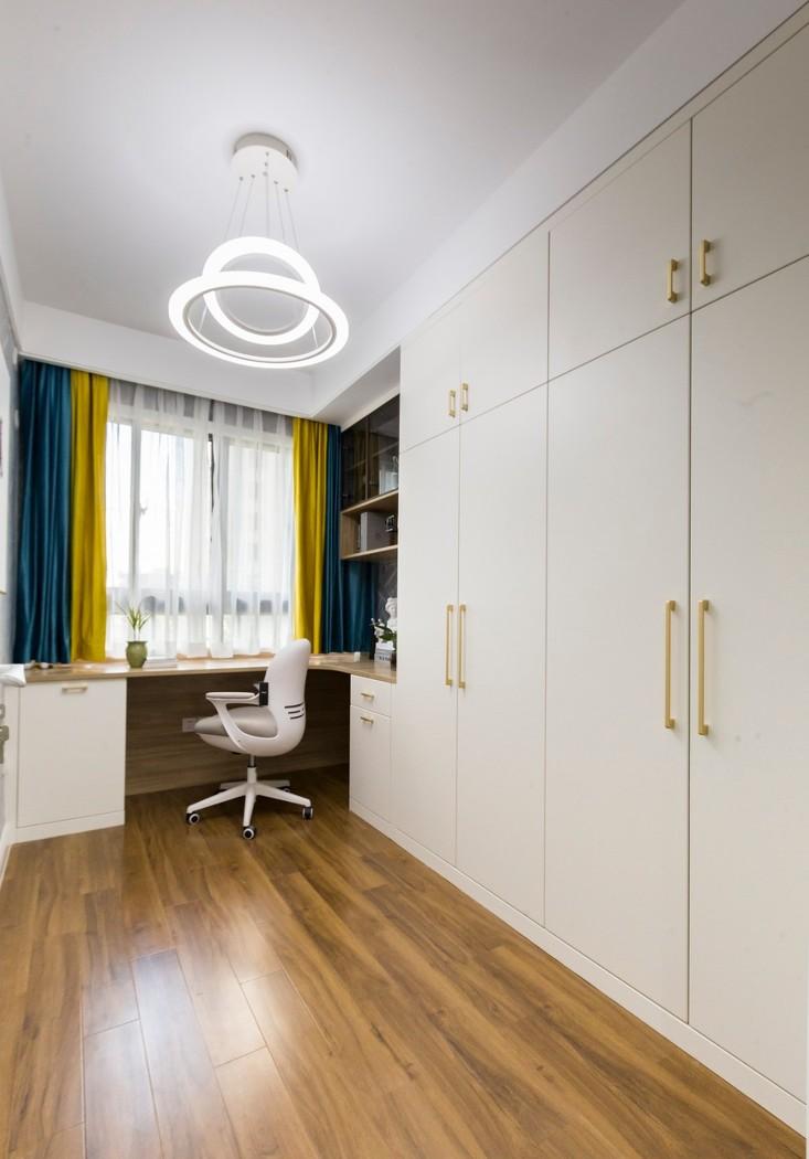 98 平米现代轻奢四房改造,设计师用心打造蓝粉主题空间-102