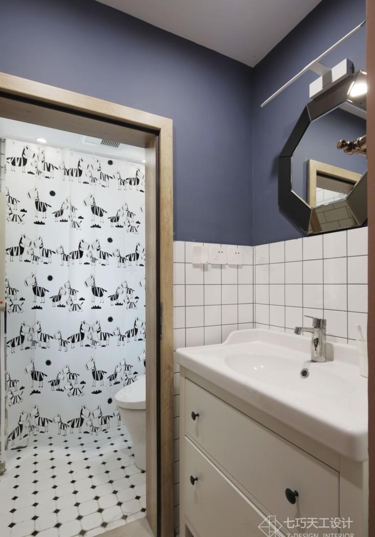 郑昊鸿打造老房翻新示范,粉蓝配色让空间焕新春-56