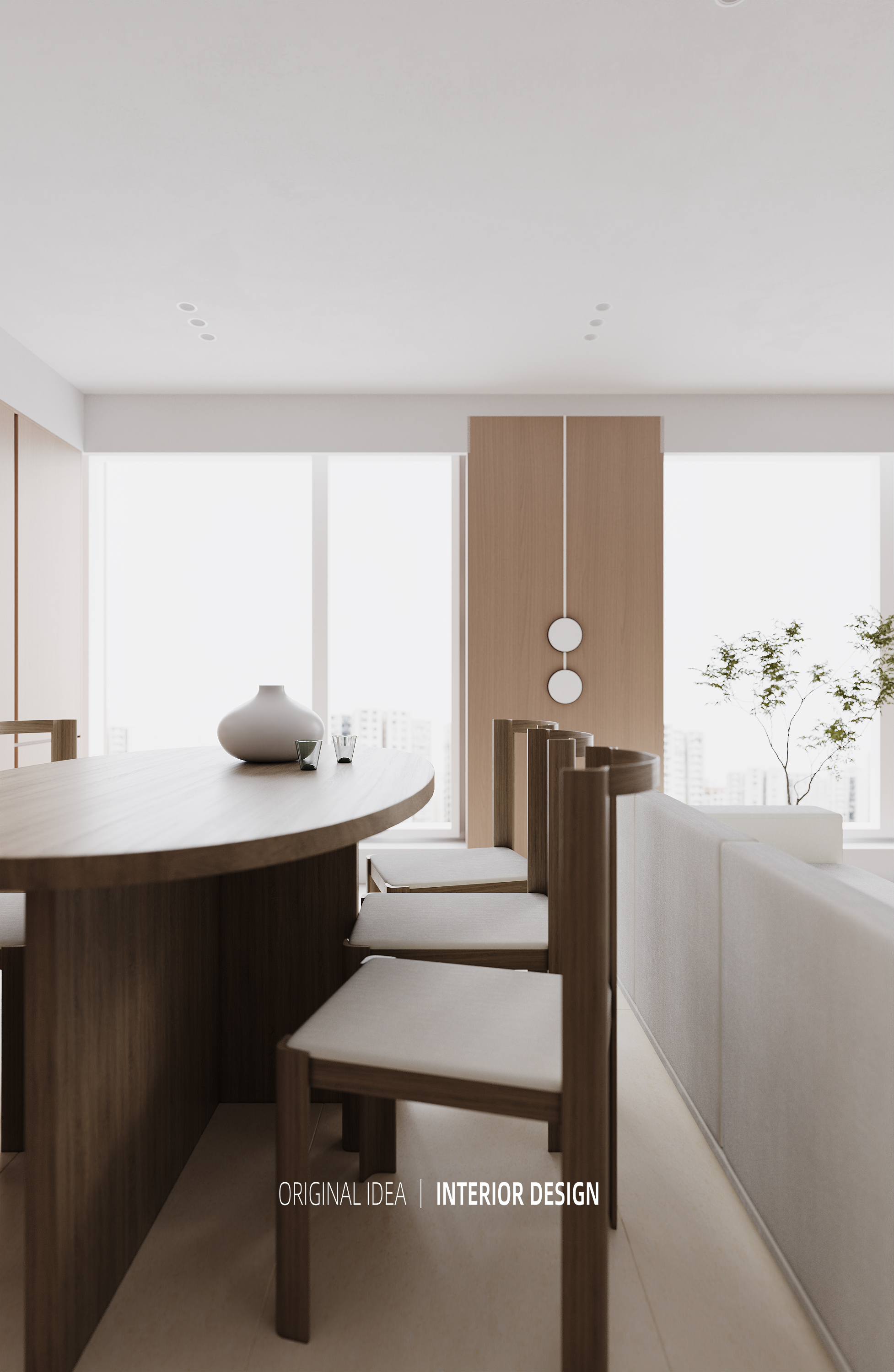 现代木纹配色客餐厅-7