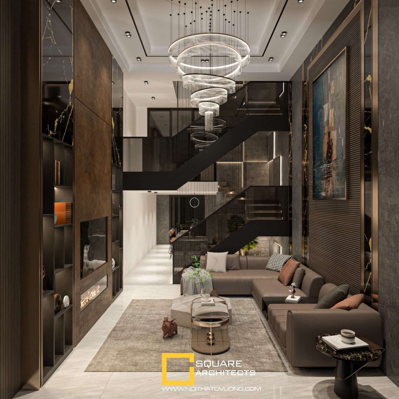 免费的SketchUp室内房屋模型丨Danh Nam-4