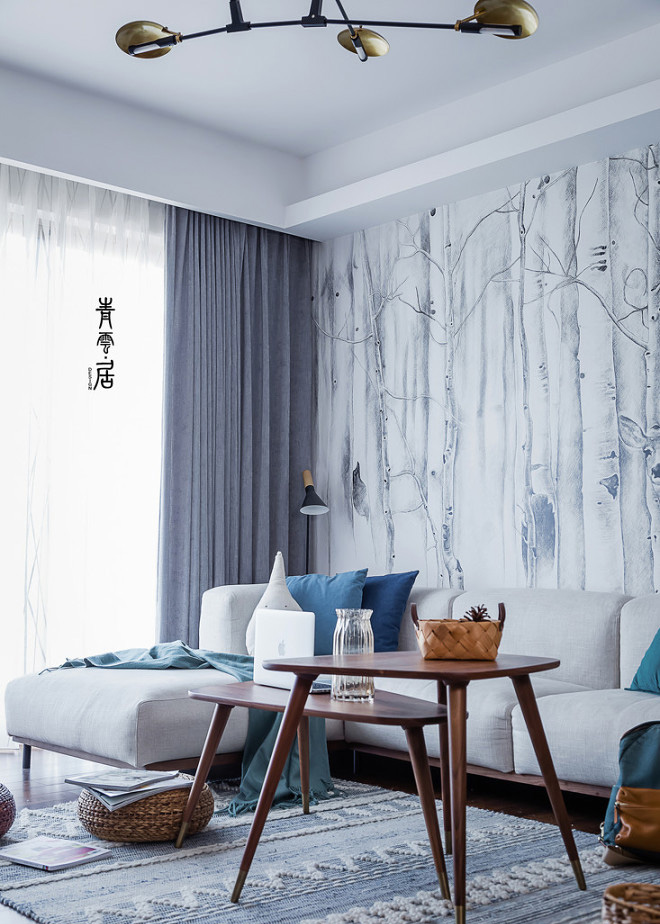 110㎡现代风格住宅  青云居设计-4