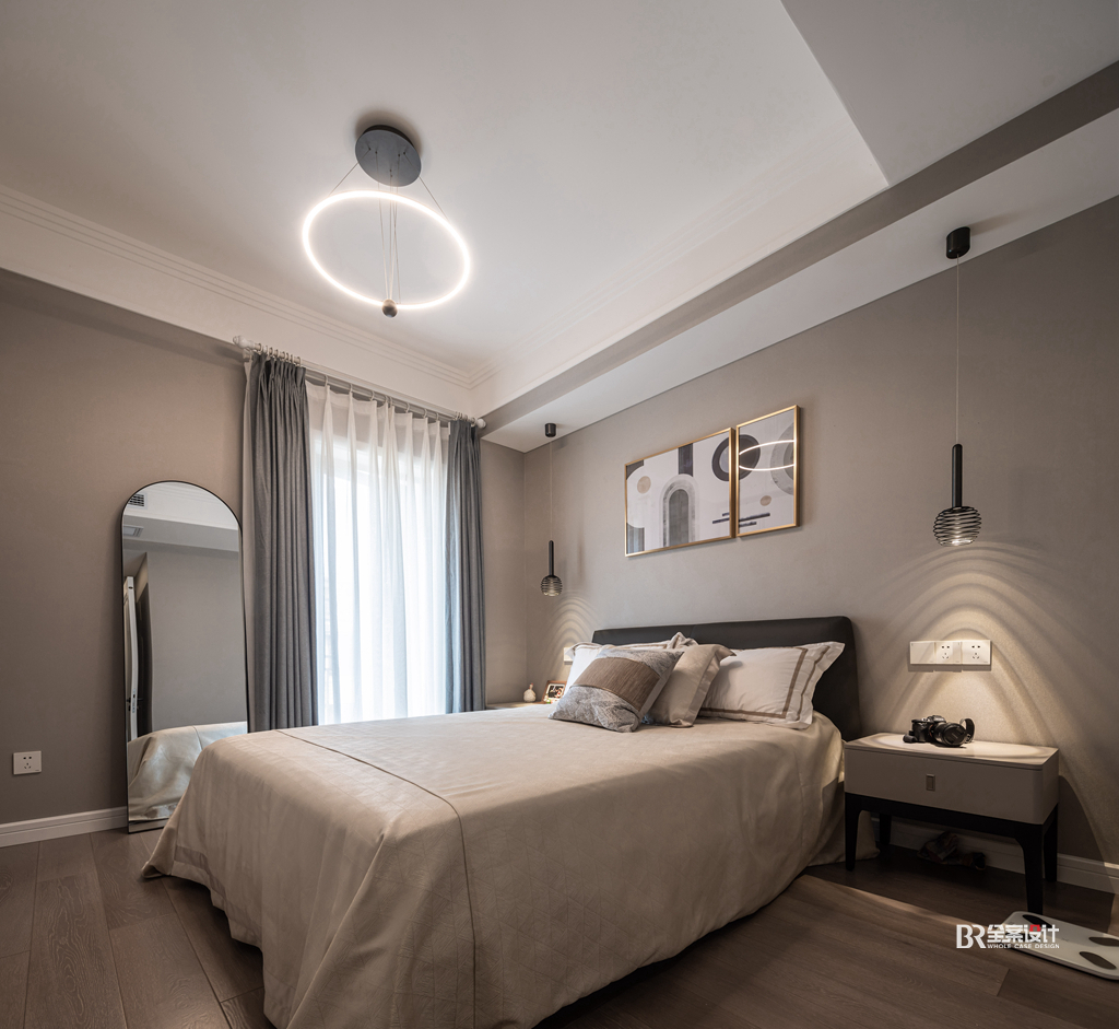 康桥融府别墅现代简约灰调空间设计丨袁云莉(首席设计师)-29