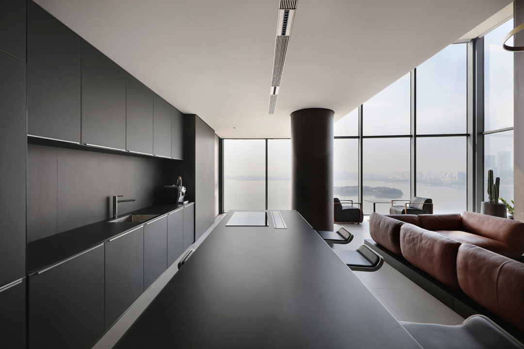 苏州玲珑湾 520m²顶级湖景复式丨中国苏州丨石木空间建筑设计-31