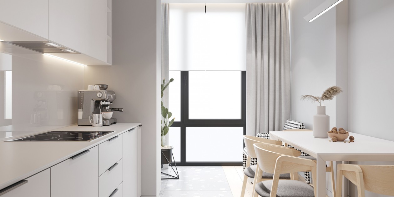 65平 简约白色系空间设计！-10