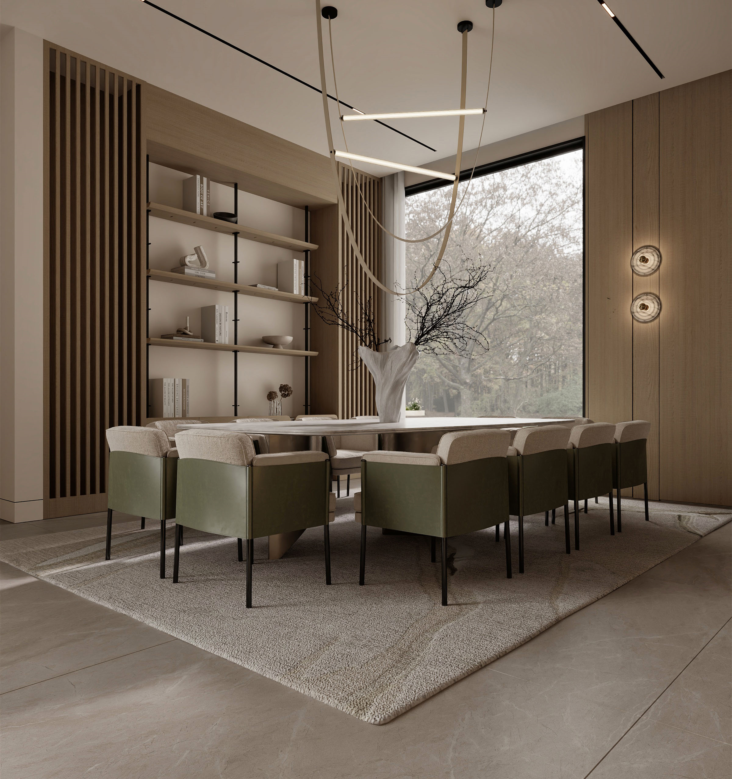 现代别墅近期渲染效果图丨神秘设计师-7