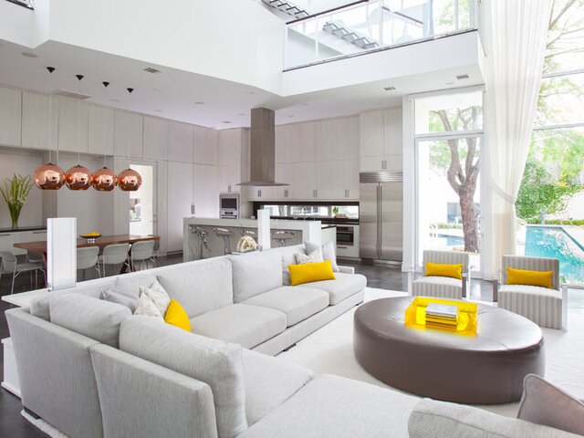 30平米厨房与客厅合并空间设计-58